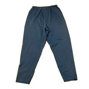 Blue mid rise sweat pants